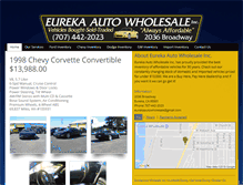 Tablet Screenshot of eurekaautowholesale.com